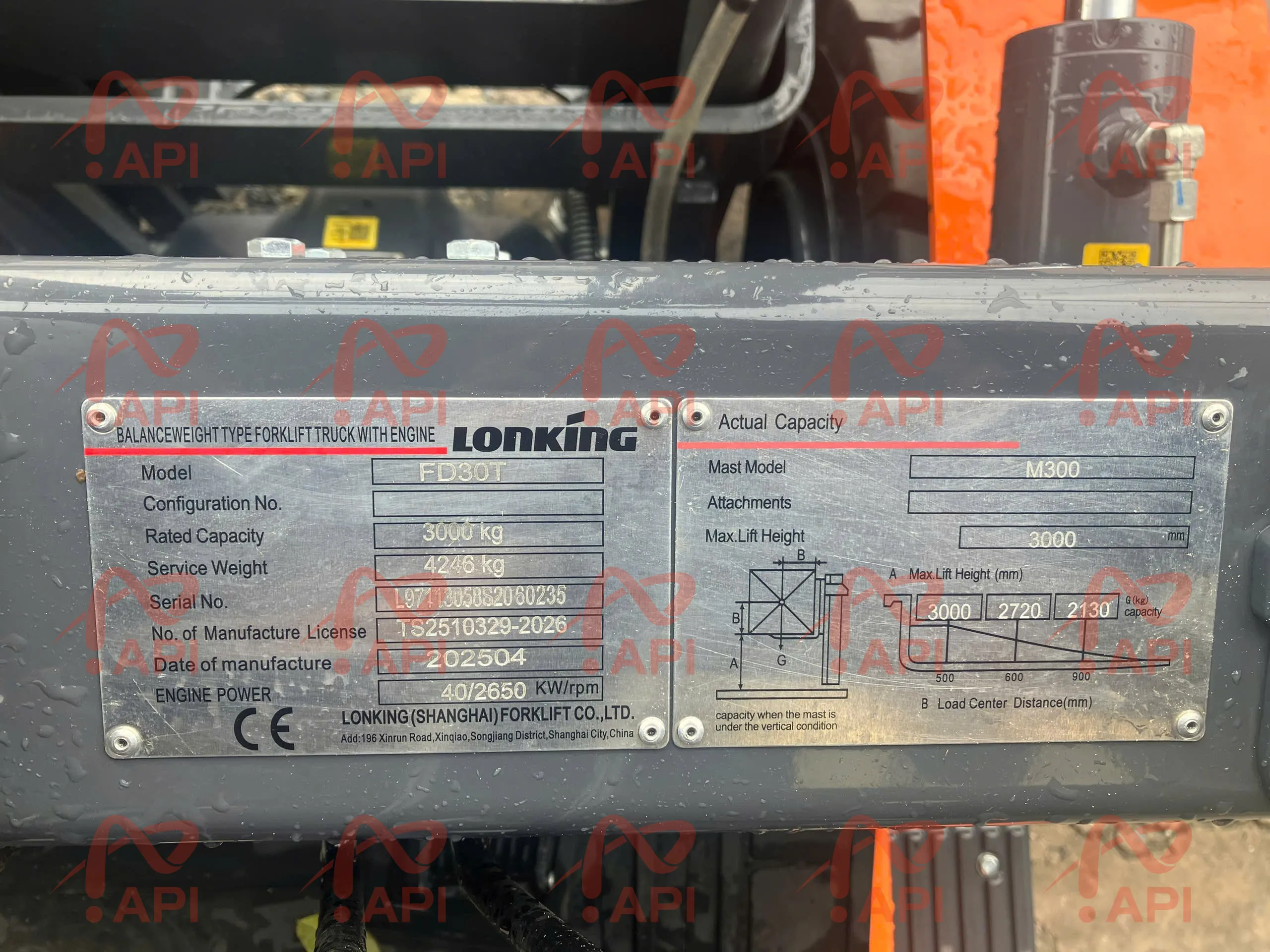 Xe nâng dầu Lonking 3 tấn–FD30T-8