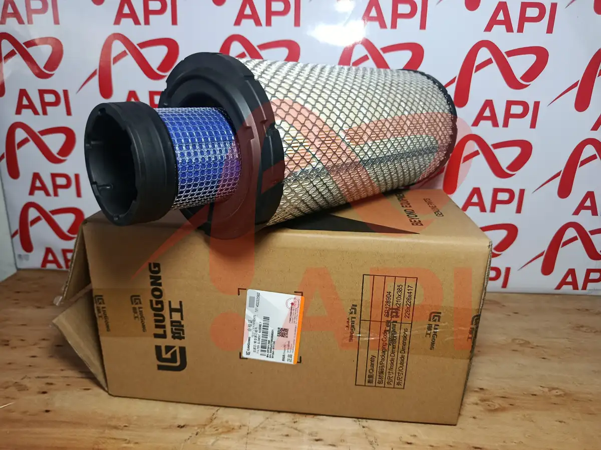 Lọc gió LiuGong lõi kép xe nâng 5 tấn chụp rõ 2 lõi