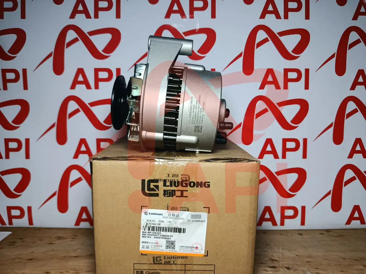 Máy Phát Điện 14V Động Cơ 490 LiuGong mặt ngang, rõ tem