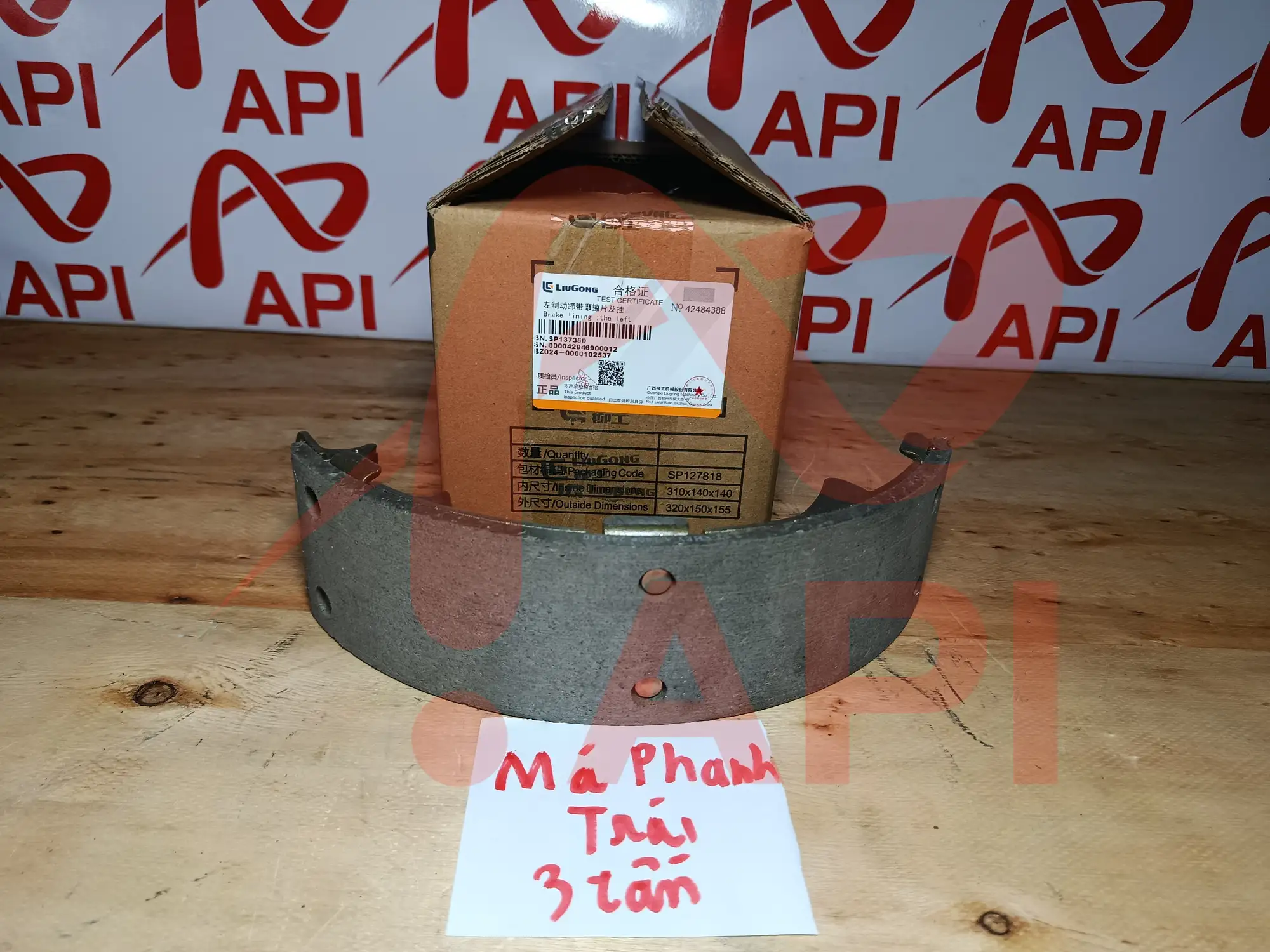 Má phanh xe nâng 3 tấn LiuGong - bên trái
