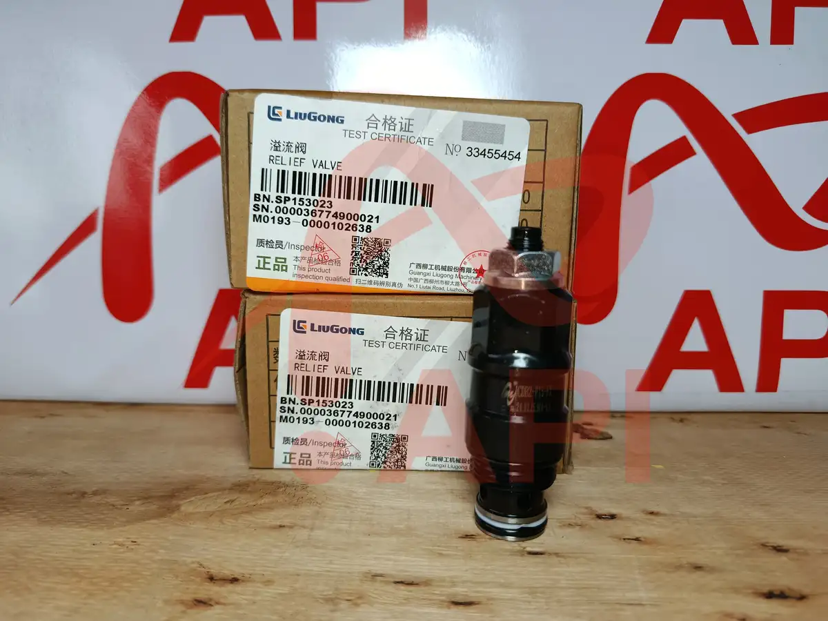 Van chỉnh áp xe nâng LiuGong chụp gần