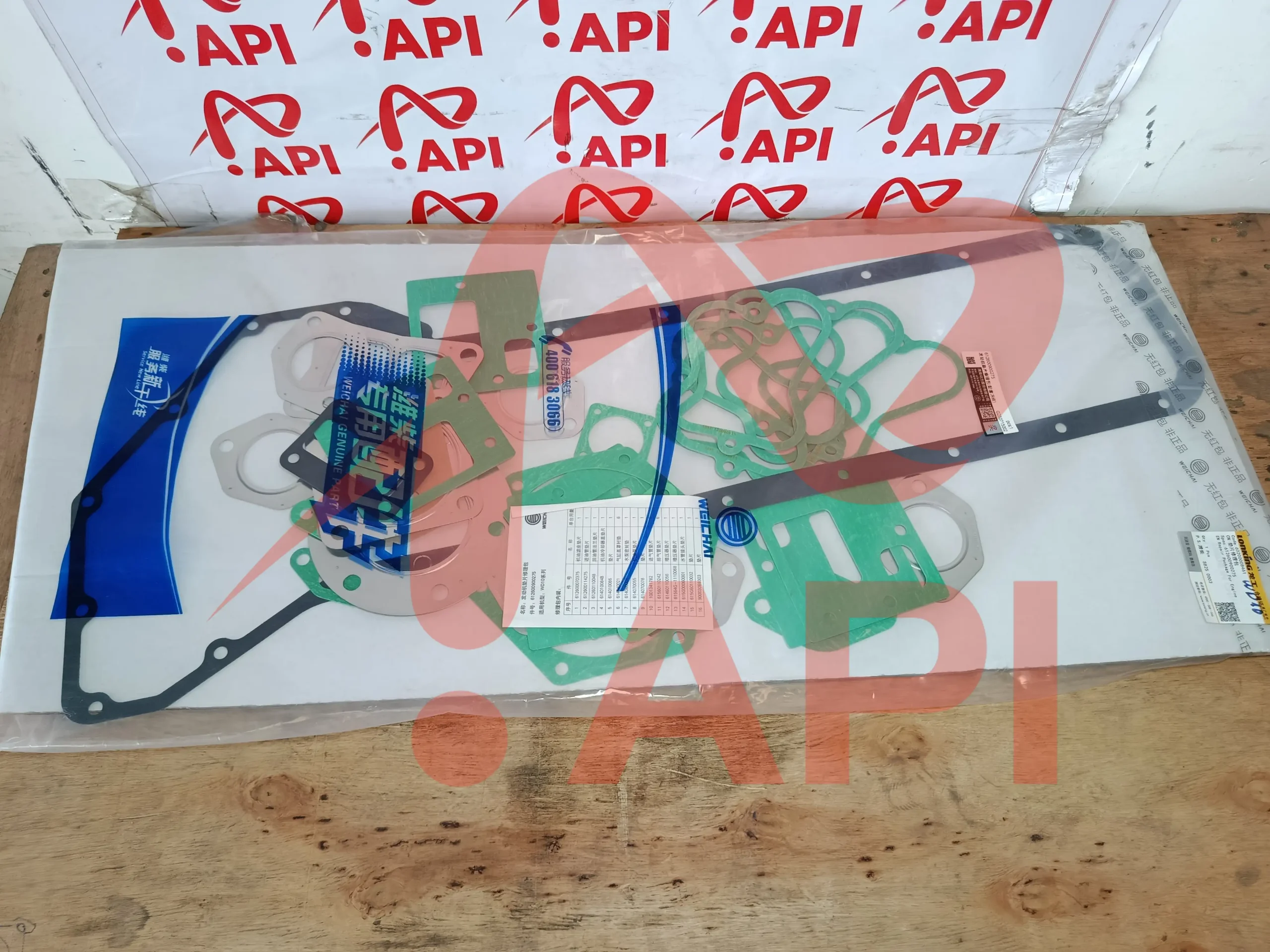 Bộ gioăng đại tu động cơ WeiChai WD10 - góc nghiêng