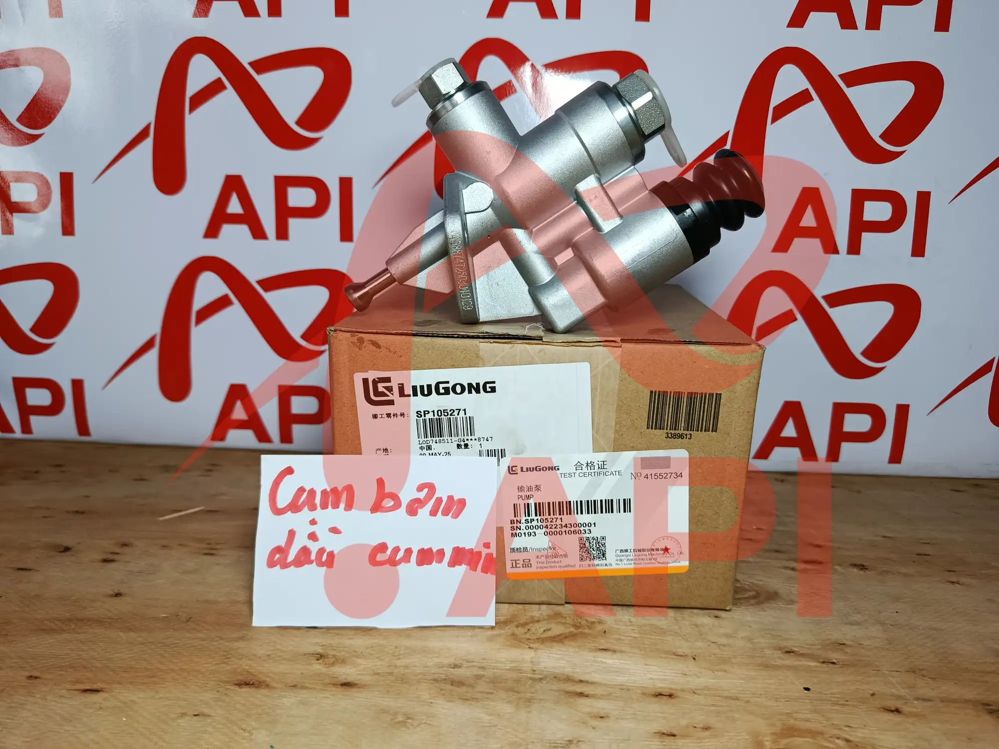 Bơm tay dầu Cummins xúc lật LiuGong SP105271