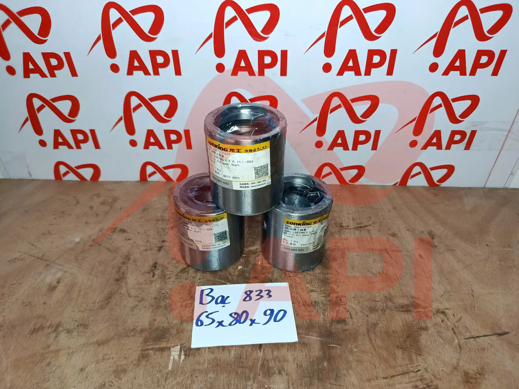 Bạc cần nâng xúc lật Lonking LG833N 30871121031 - chụp ghi chú kích cỡ