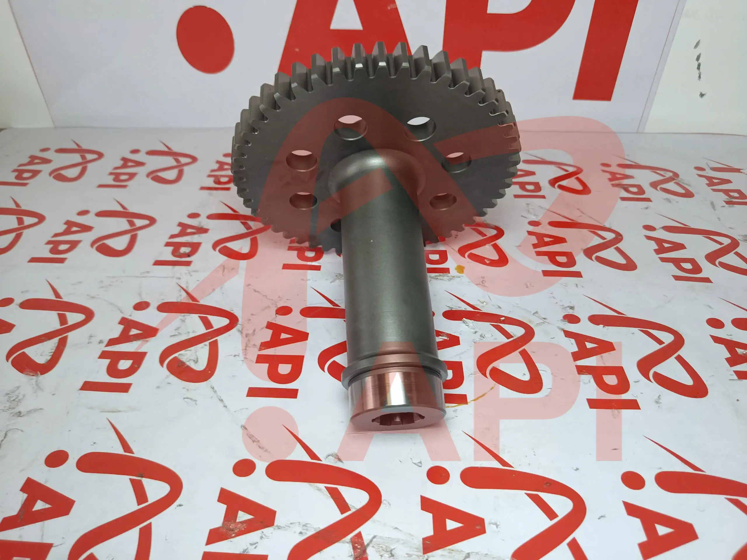 Bánh răng bơm lái xúc lật Lonking ZL50NC 36200100247 - mặt dưới bánh răng chụp từ trên