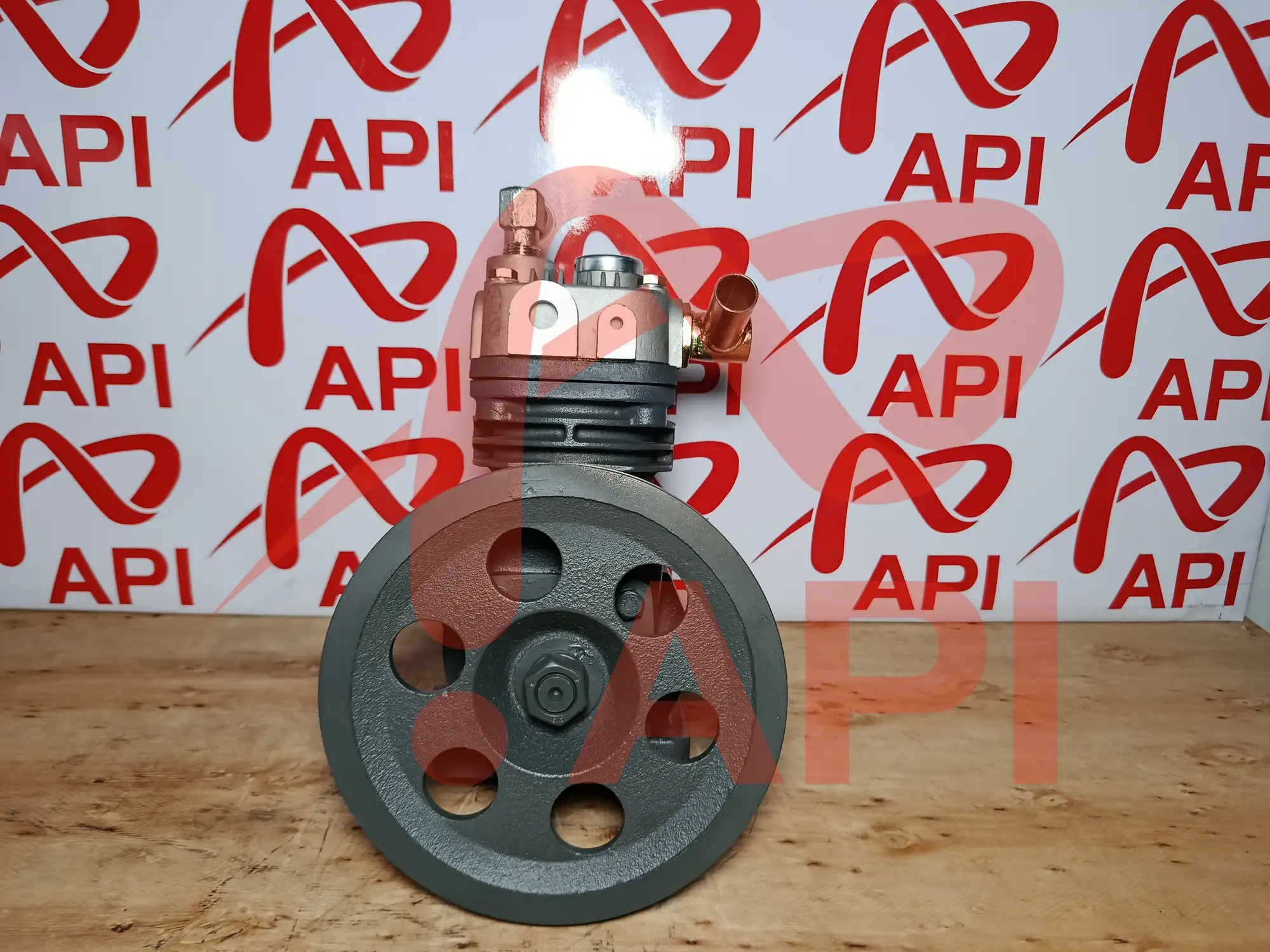 Bơm hơi xúc lật Weichai WP6 – mặt trước puly dẫn động