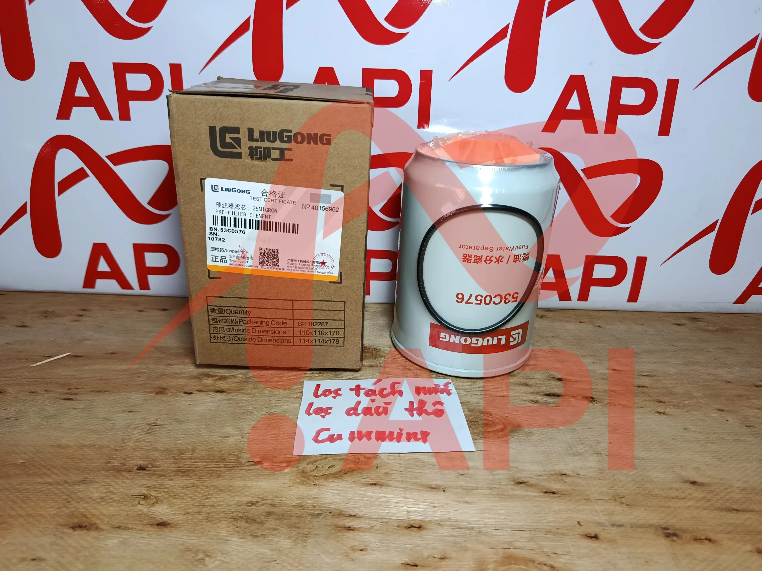 Lọc dầu thô xúc lật LiuGong Cummins 53C0576
