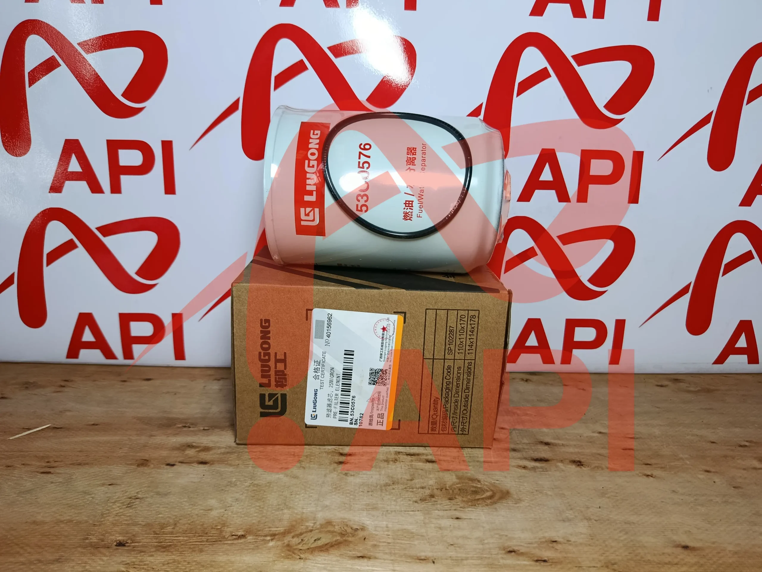 Lọc dầu thô LiuGong 53C0576 – góc nhìn nghiêng