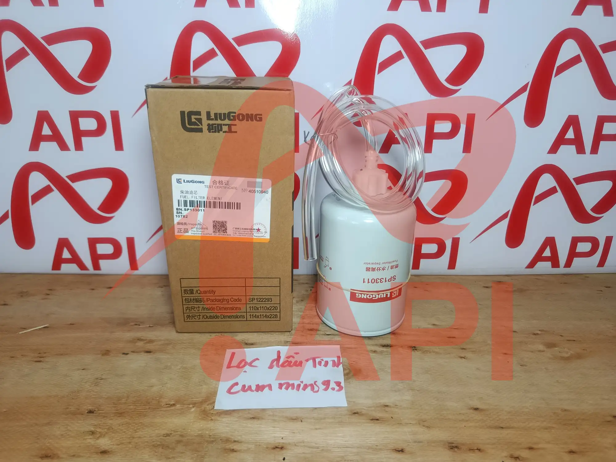 Lọc nhiên liệu tinh xúc lật LiuGong SP133011 – hộp và lõi lọc tách nước