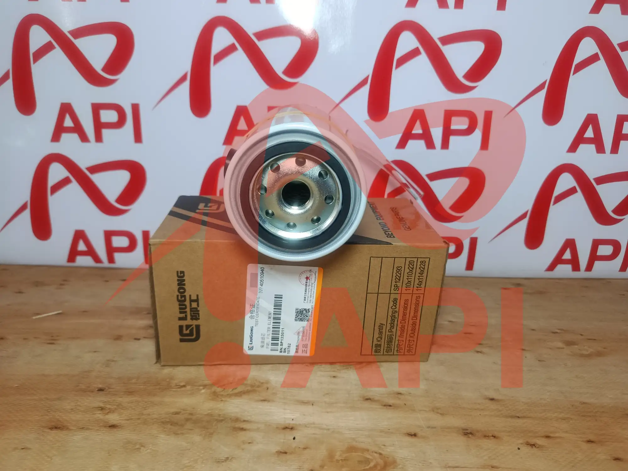 Lọc dầu tinh xúc lật LiuGong SP133011 – đáy lọc và ren vặn