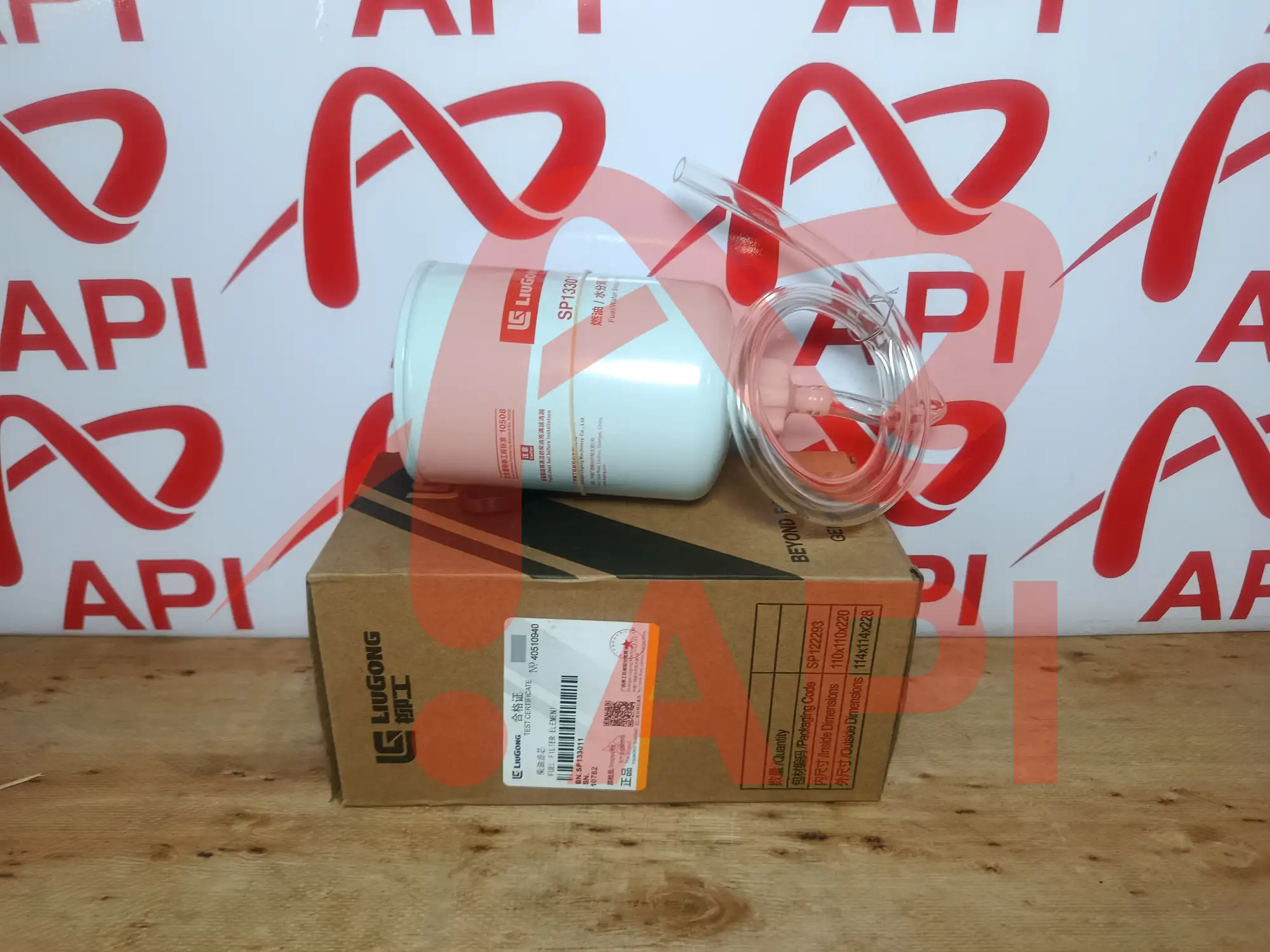 Lọc nhiên liệu tinh LiuGong SP133011 – ống xả nước tích hợp