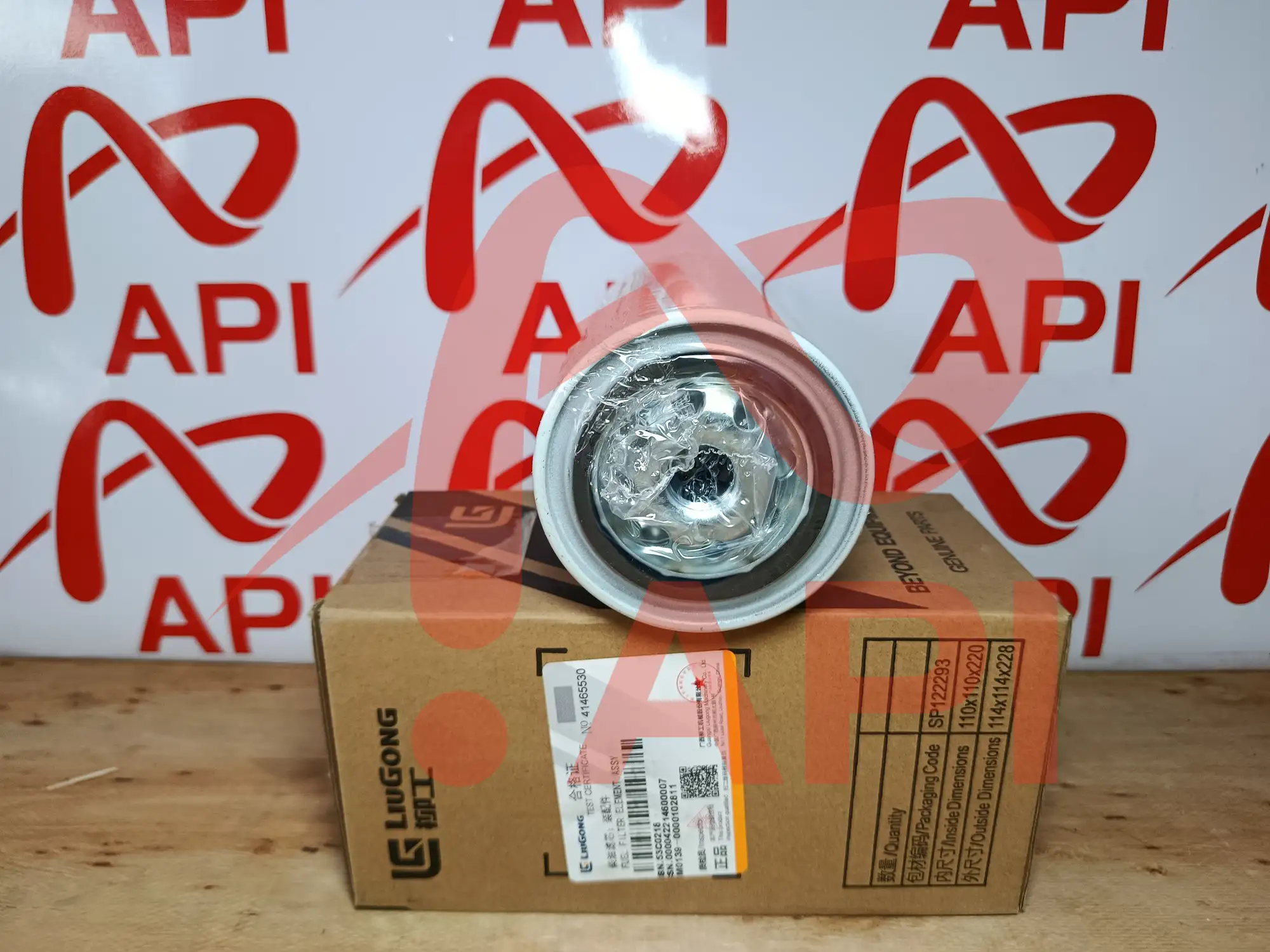 Lọc nhiên liệu xúc lật LiuGong FF5421 – đáy lọc và ren vặn