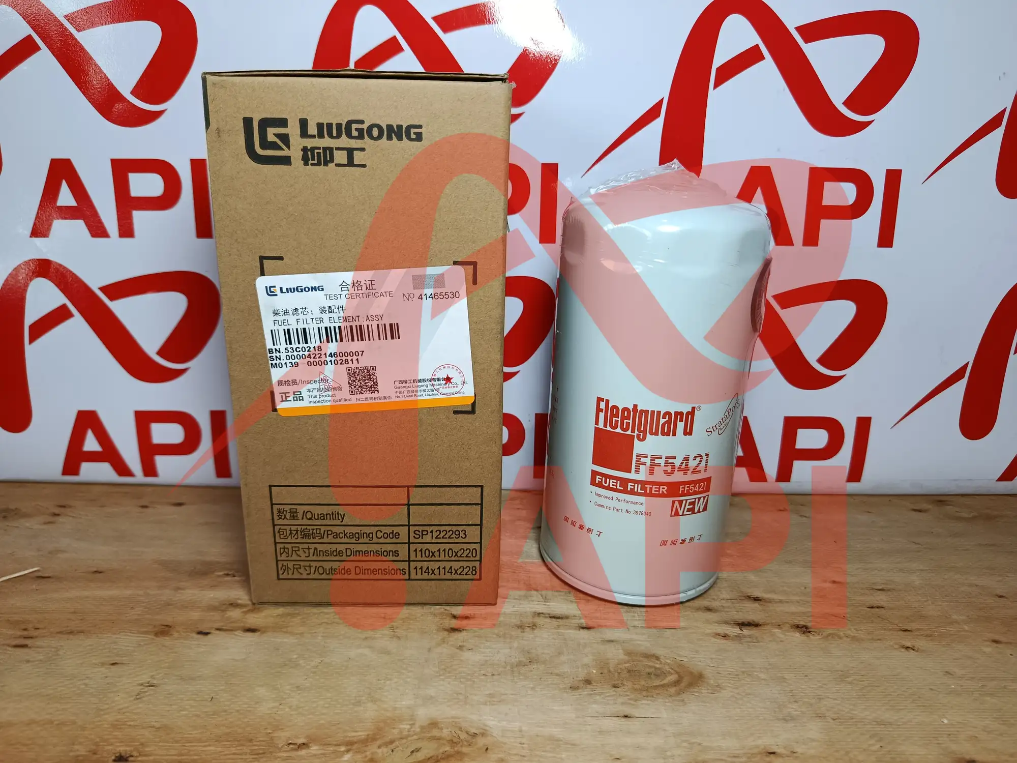 Lọc nhiên liệu xúc lật LiuGong FF5421 mã 53C0218