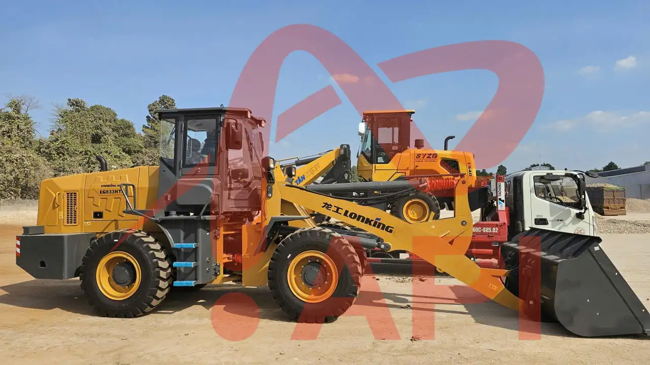 Máy xúc lật gầu 1.7m3, 3 tấn Lonking LG833N