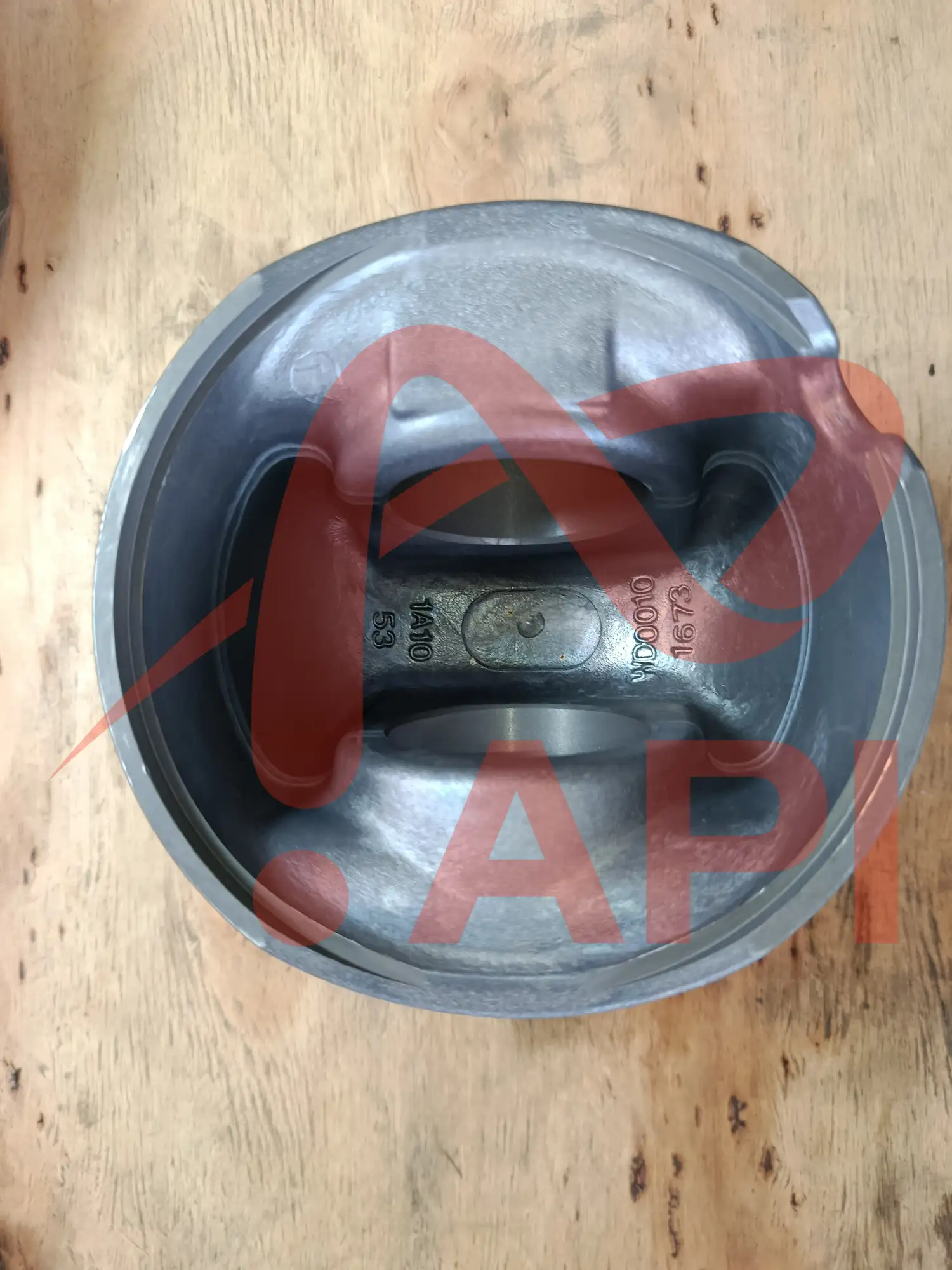 Piston động cơ Weichai WD10 xúc lật Lonking 60101800046 - mặt dưới pistion