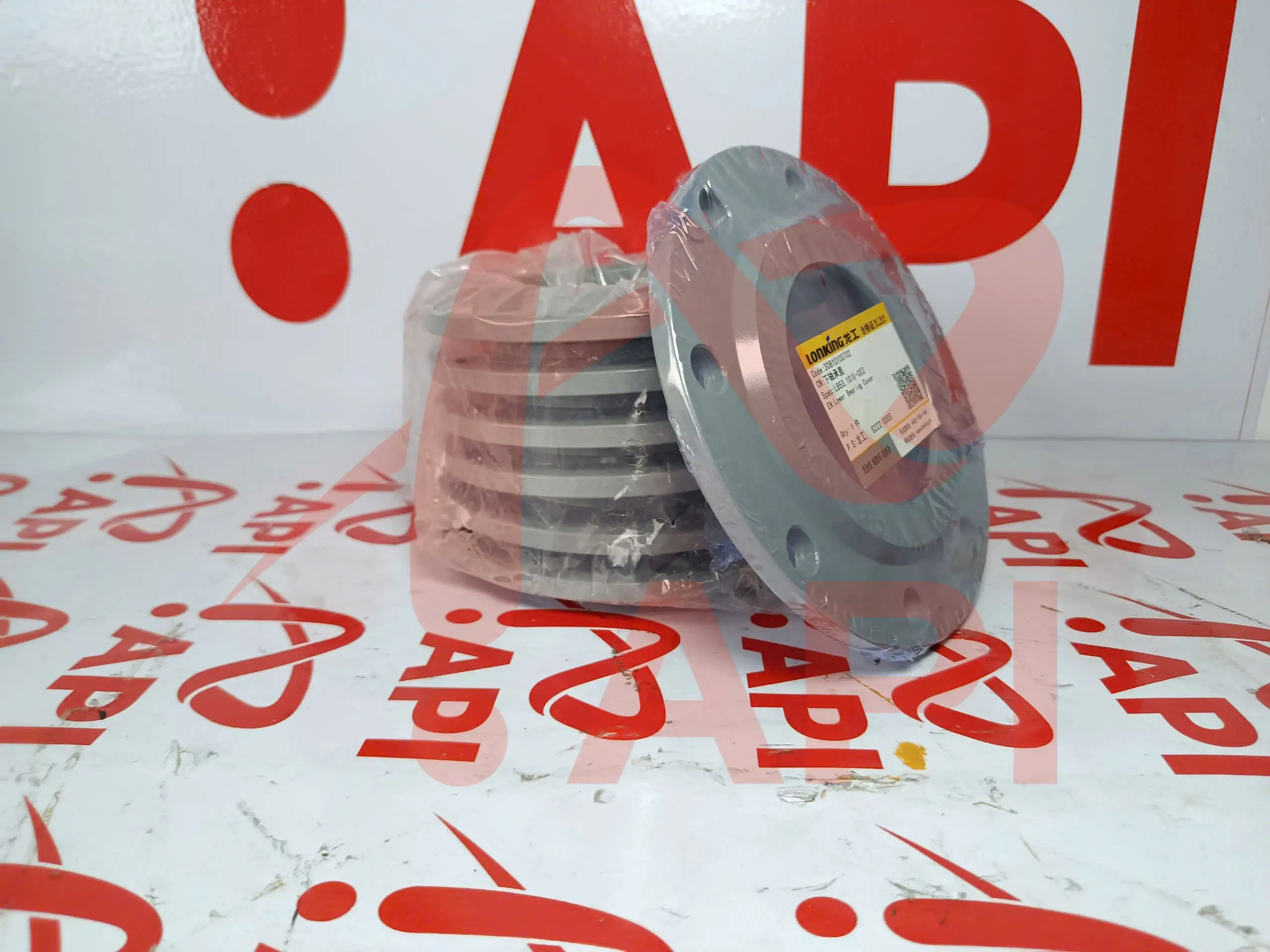 Mặt bích nối thân dưới (nắp ổ bi) xúc lật Lonking ZL50NC 30810100702 - chụp bộ 7 cái