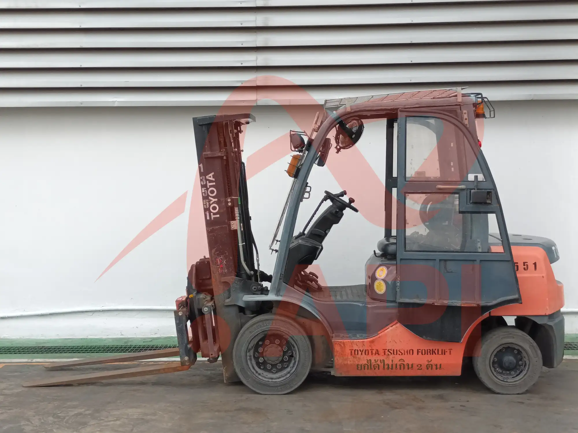 Xe nâng dầu cũ 2.5 tấn Toyota 62-8FD25