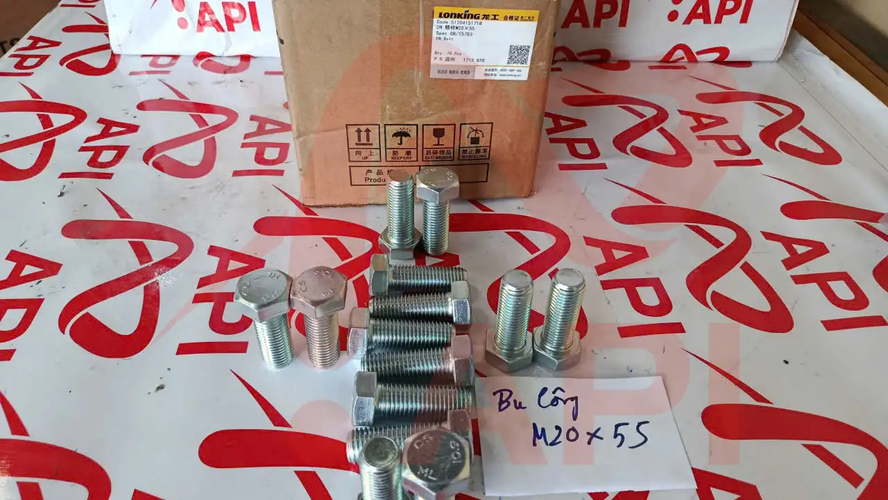 Bulông M20x55 51204151718 xúc lật Lonking chính hãng