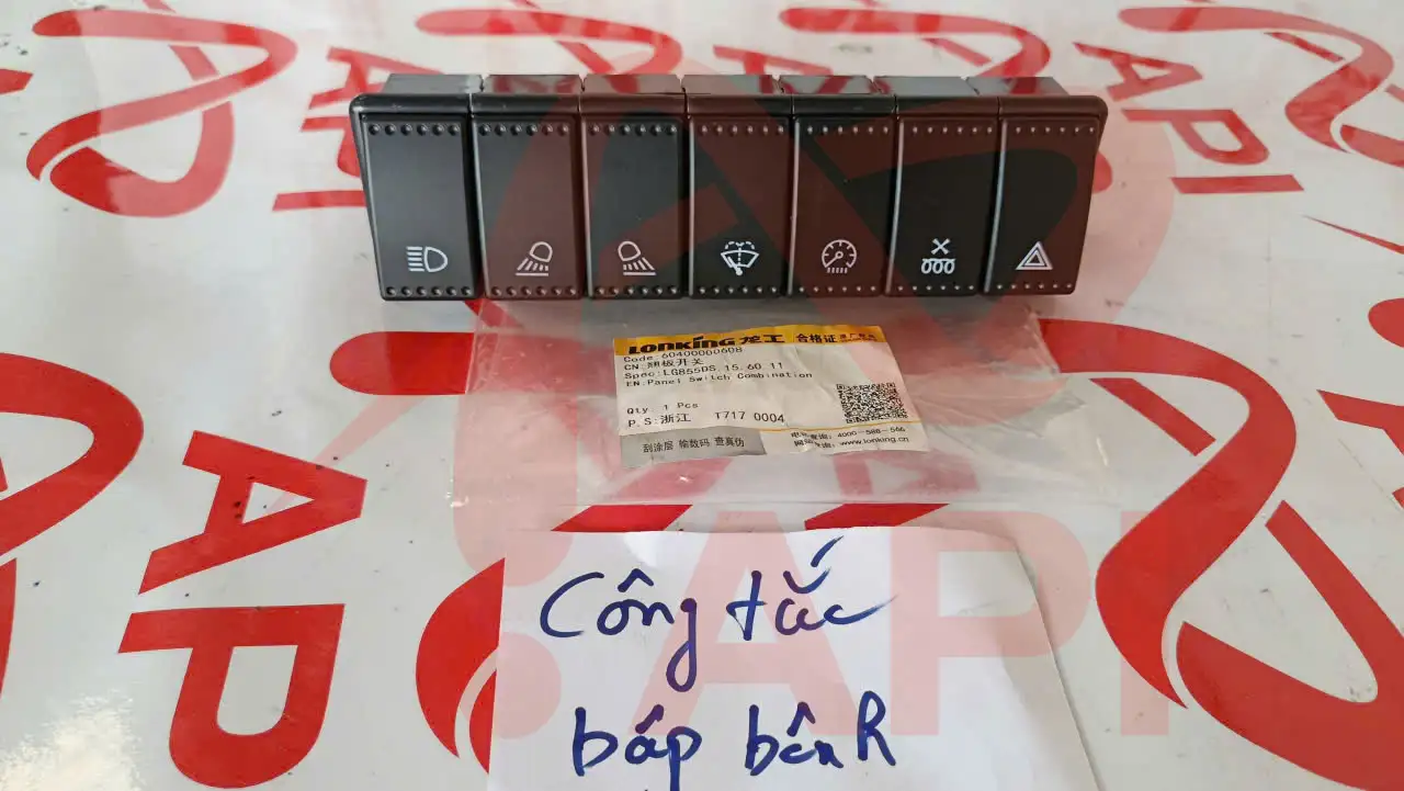 Cụm công tắc bảng điều khiển 60400000608 xúc lật Lonking LG855N chính hãng